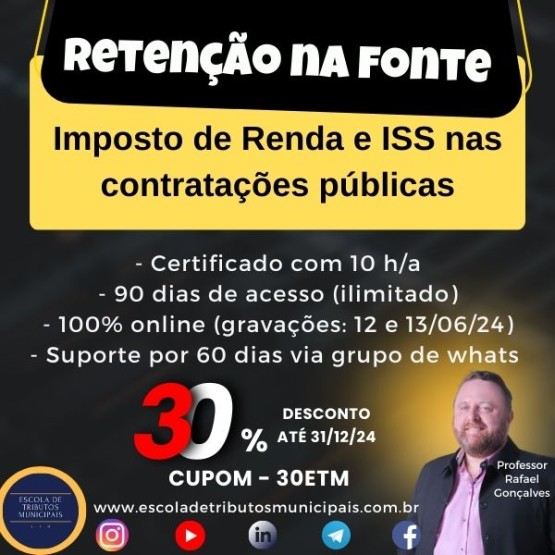 Retenção na fonte do Imposto de Renda e do ISS nas contratações públicas